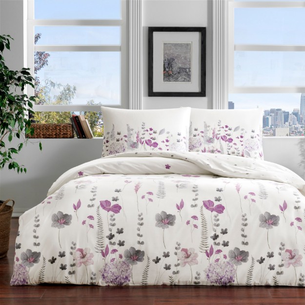 Picture of TAC Jenny Ranforce Bed Linne Set Double Size 200x220+240x260+50x70(2pc)cm