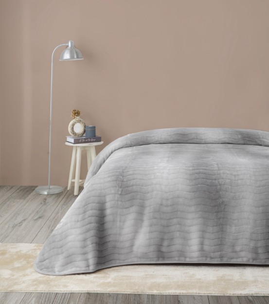 Picture of Manamo Wave Effect Blanket 220x240 Grey