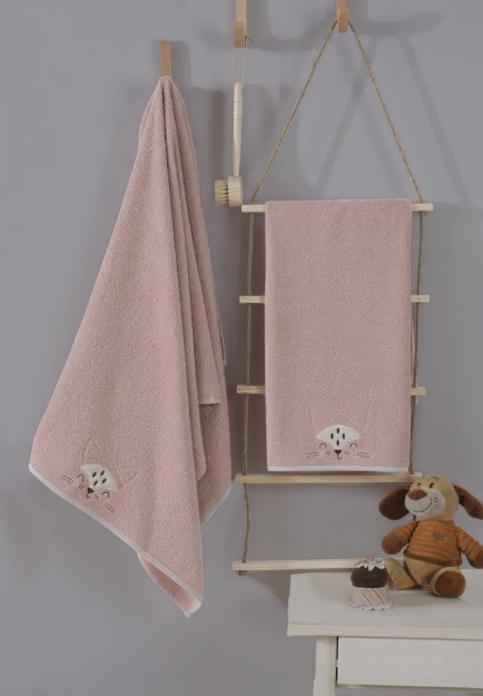 Picture of Manamo Fox Dusty Rose Face Towel 50X90   