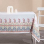 Picture of Manamo Paisley Digital Printed Table Cloth Ecru 140x250 cm 