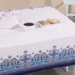 Picture of Manamo Paisley Traditional Digital Printed Table Cloth Navy 140x250 cm