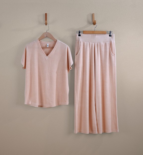 Picture of Manamo Home Wear Set Short & V-neck Shirt Lucia Blush 