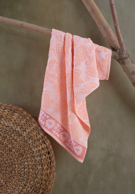 Picture of Manamo Stella Jacquard Face Towel Pink 50x85   