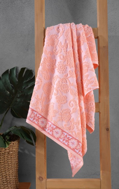 Picture of Manamo Stella Jacquard Bath Towel Pink 70x140 