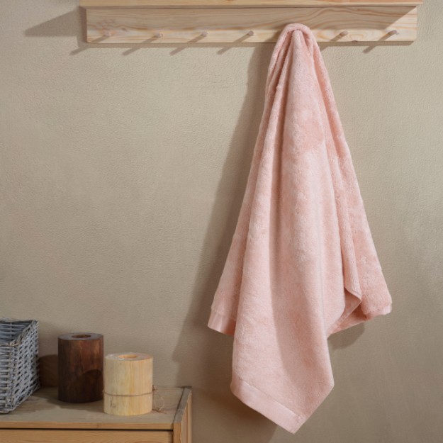 Picture of Manamo Pure Bamboo Bath Towel Blush 75x150  