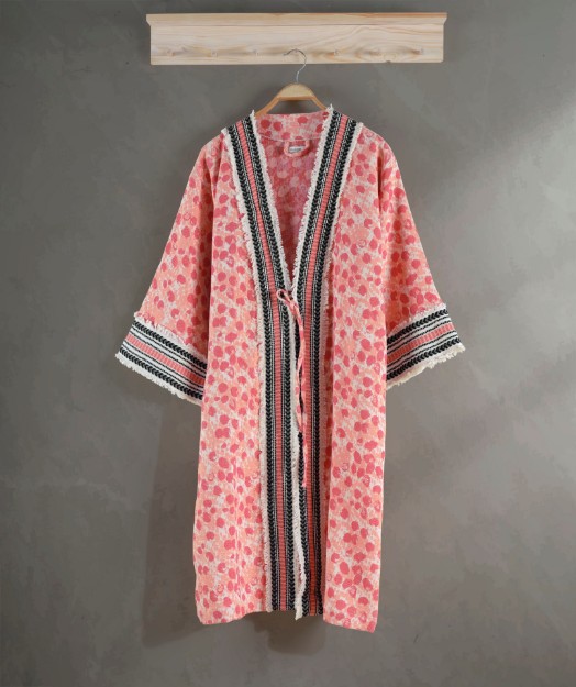 Picture of Manamo Bathrobe Mimosa Red Long One