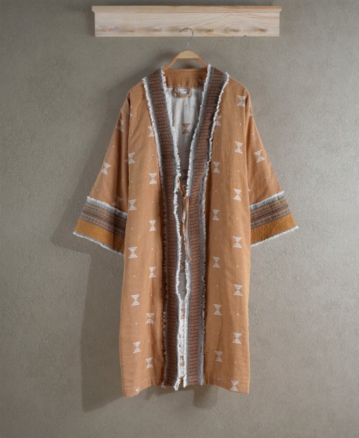 Picture of Manamo Bathrobe Atria Mustard Long One 