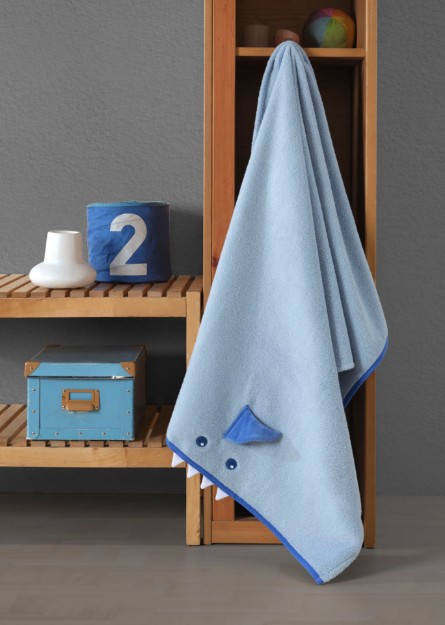 Picture of Manamo Shark Blue  Bath Towel 70X130