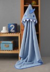 Picture of Manamo Baby Hooded Towel Shark Blue 90x90