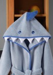 Picture of Manamo Shark Blue Hooded Bathrobe  1/2 Year