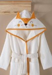 Picture of Manamo Fox Cream Hooded Bathrobe   