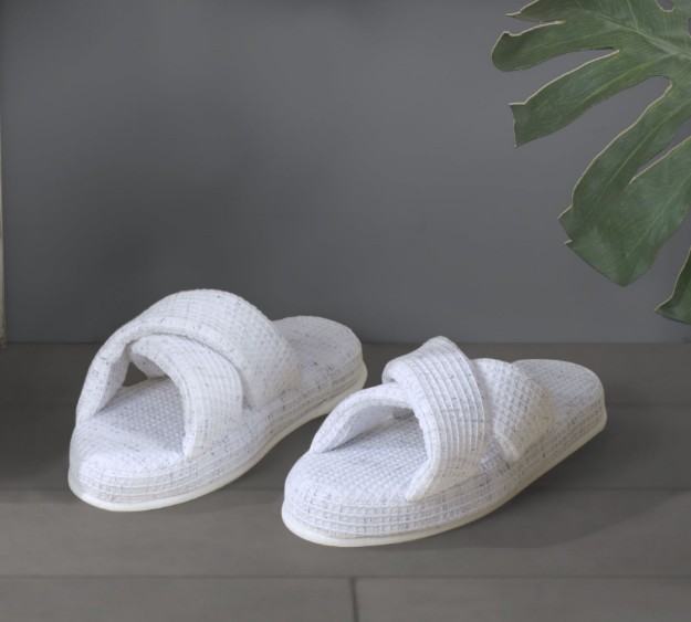 Picture of Manamo Calida Waffle Slipper White 37-39  