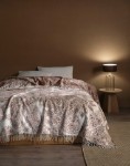 Picture of Manamo Paisley Cotton/Acrylic Blanket Double 220x230 Brown/Cream