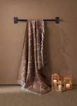 Picture of Manamo Diamond Cotton/Acrylic Blanket Double 220x230 Brown/Cream  