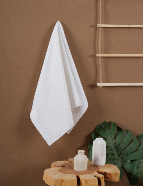 Picture of Manamo Atlas Solid Face Towel Ecru 50x85