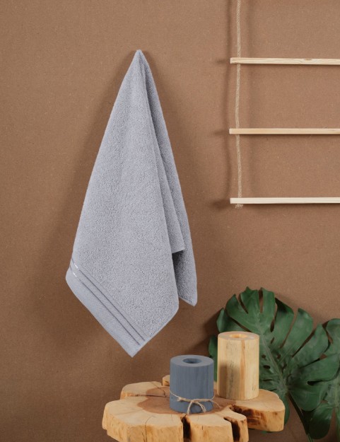 Picture of Manamo Atlas Solid Face Towel Metal Gray 50x85