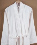 Picture of Manamo Atlas Kimono Bathrobe Cream  S/M