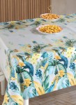 Picture of Manamo Palm Digital Printed  Table Cloth Turqoise 100x140 cm 