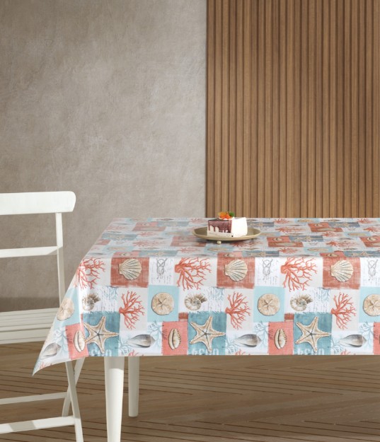 Picture of Manamo Starfish Digital Printed  Table Cloth Coral 100x140 cm 