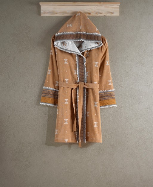 Picture of Manamo Bathrobe Atria Mustard Short One 