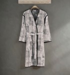 Picture of Manamo Bathrobe Imai Black One Size 