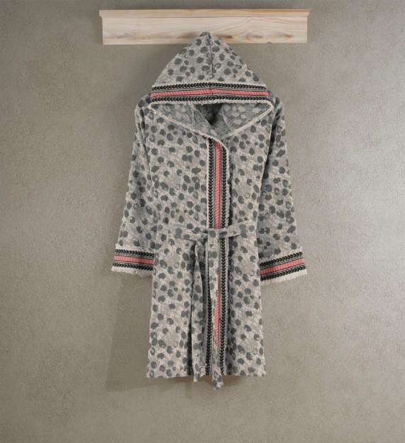 Picture of Manamo Bathrobe Mimosa Black Short One 