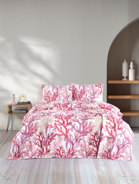 Picture of Manamo Coral Digital Printed Pike Bedspread 200x220  