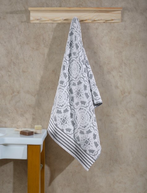 Picture of Manamo Copen Jacquard Bath Towel White 70x140