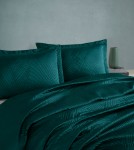 Picture of Manamo Zigzag Bedspread Set Green  240x250+50*70