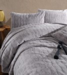 Picture of Manamo Fur Bed Cover Set 230X250+50x70(2pc) Grey