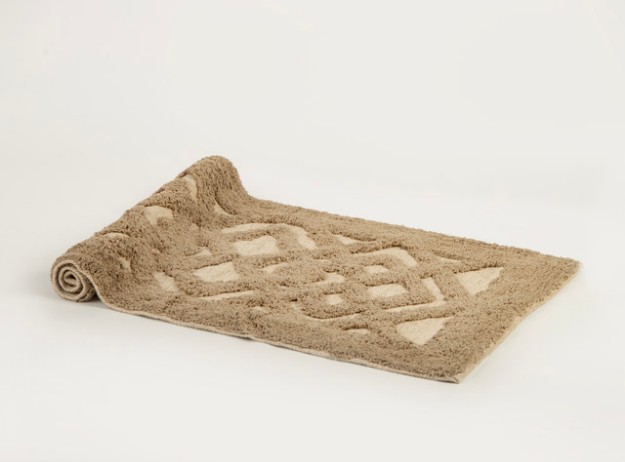 Picture of Manamo  Zigzag Bath Mat Cotton Beige 50x80 cm