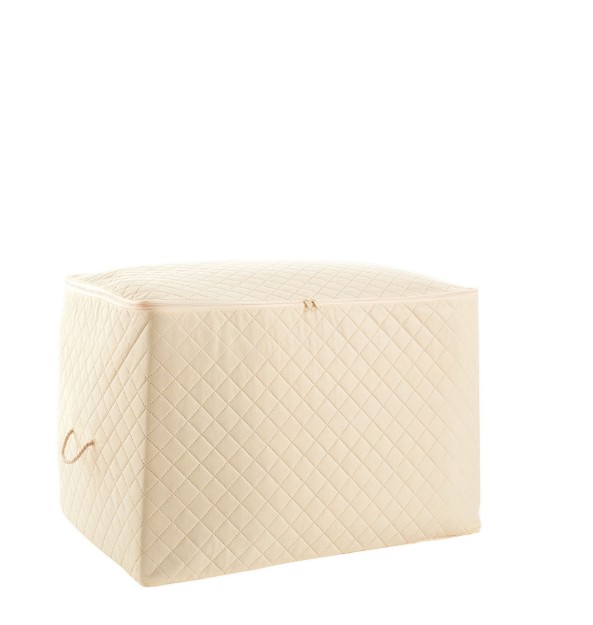 Picture of Manamo  Plain Organizer Quilted Cream 70x46x46 cm