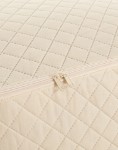 Picture of Manamo  Plain Organizer Quilted Cream 70x46x46 cm