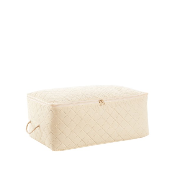 Picture of Manamo  Plain Organizer Quilted Cream 60x45x18 cm