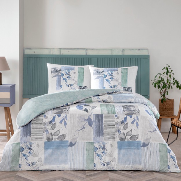 Picture of TAC Eloise Ranforce Bed Linen Set Double Size 200x220+240x260+50x70(2pc)cm