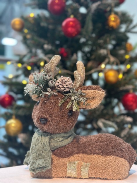 Picture of Manamo Christmas Accessorie Deer Biblo Brown 21x11x26 cm