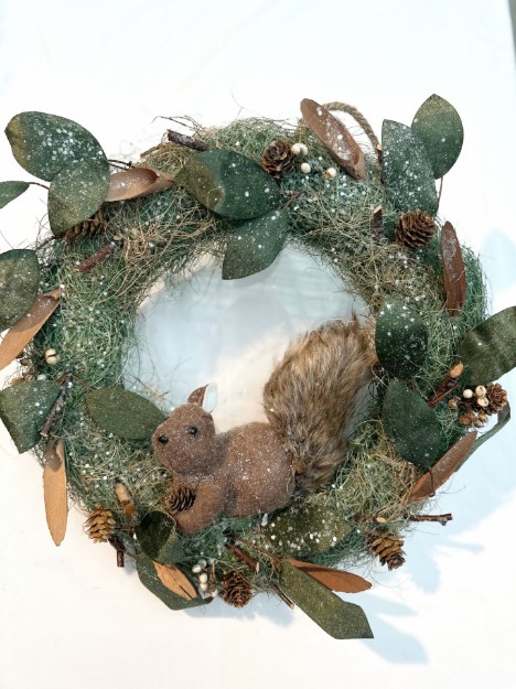 Picture of Manamo Christmas Accessorie Squirrel  Brown 41x9.5x40 cm