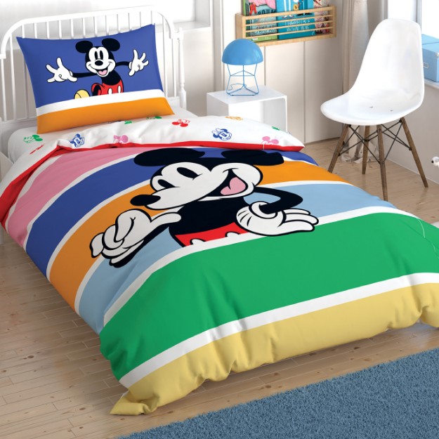 Picture of TAC Disney  Mickey Mouse Bed Linnen Set Single Size 160x220+100x200+50x70 (1 pc)