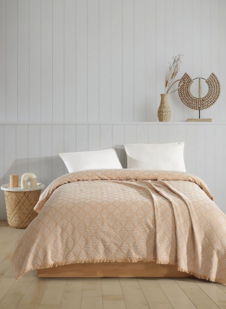 Picture of Manamo Wengen Pike Cotton Towel Camel Double Size 220x240 cm