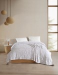 Picture of Manamo Rose Pike Cotton Towel White/Beige Single Size 160x230 cm
