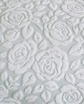 Picture of Manamo  Rose  პიკე ბამბის პირსახოცის თეთრი/მწვანე ორ საწოლიანი 220x240 სმ