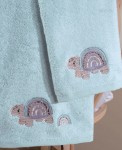 Picture of Manamo Baby Bamboo Bath Towel Tiny Turtels Cameo 70X130 cm