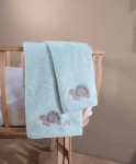 Picture of Manamo Baby Bamboo Bath Towel Tiny Turtels Cameo 70X130 cm