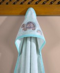 Picture of Manamo Tiny Turtels Baby Hooded Towel  Cameo 90X90 cm