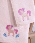 Picture of Manamo Baby Bamboo Bath Towel Pony  Soft Pink 70X130 cm