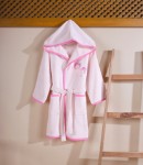 Picture of Manamo  Pony baby Bamboo Bathrobe Soft Pink 12/24 Month