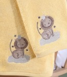 Picture of Manamo Baby Bamboo Bath Towel Baby Zoo Yellow 70X130 cm