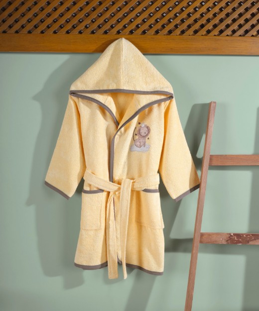 Picture of Manamo  Baby Zoo baby Bamboo Bathrobe Yellow 24/36 Month