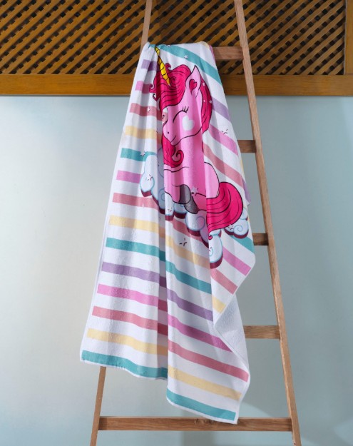 Picture of Manamo Kids Beach Towel Happy Unicorn Multi 70x140 cm