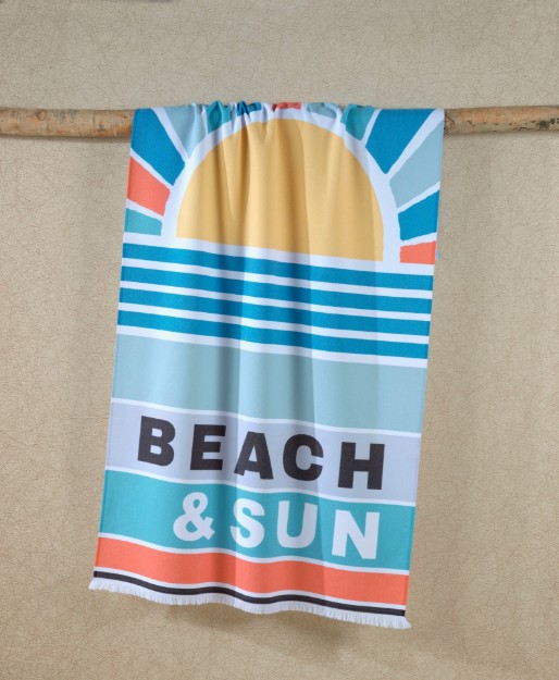 Picture of Manamo Beach & Sun Digital Printed Beach Towel Cotton 90x180 cm